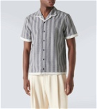 Orlebar Brown Hibbert floral cotton bowling shirt