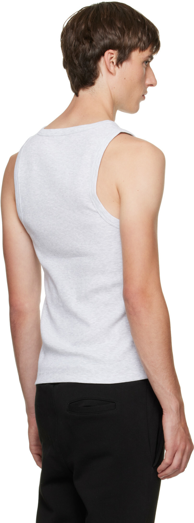 Entire Studios Gray Rib Tank Top