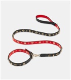 Christian Louboutin - Loubicollar S embellished leather dog collar