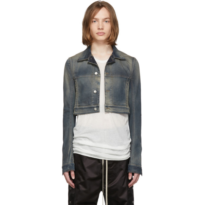 Rick Owens Blue Denim Little Joe Jacket