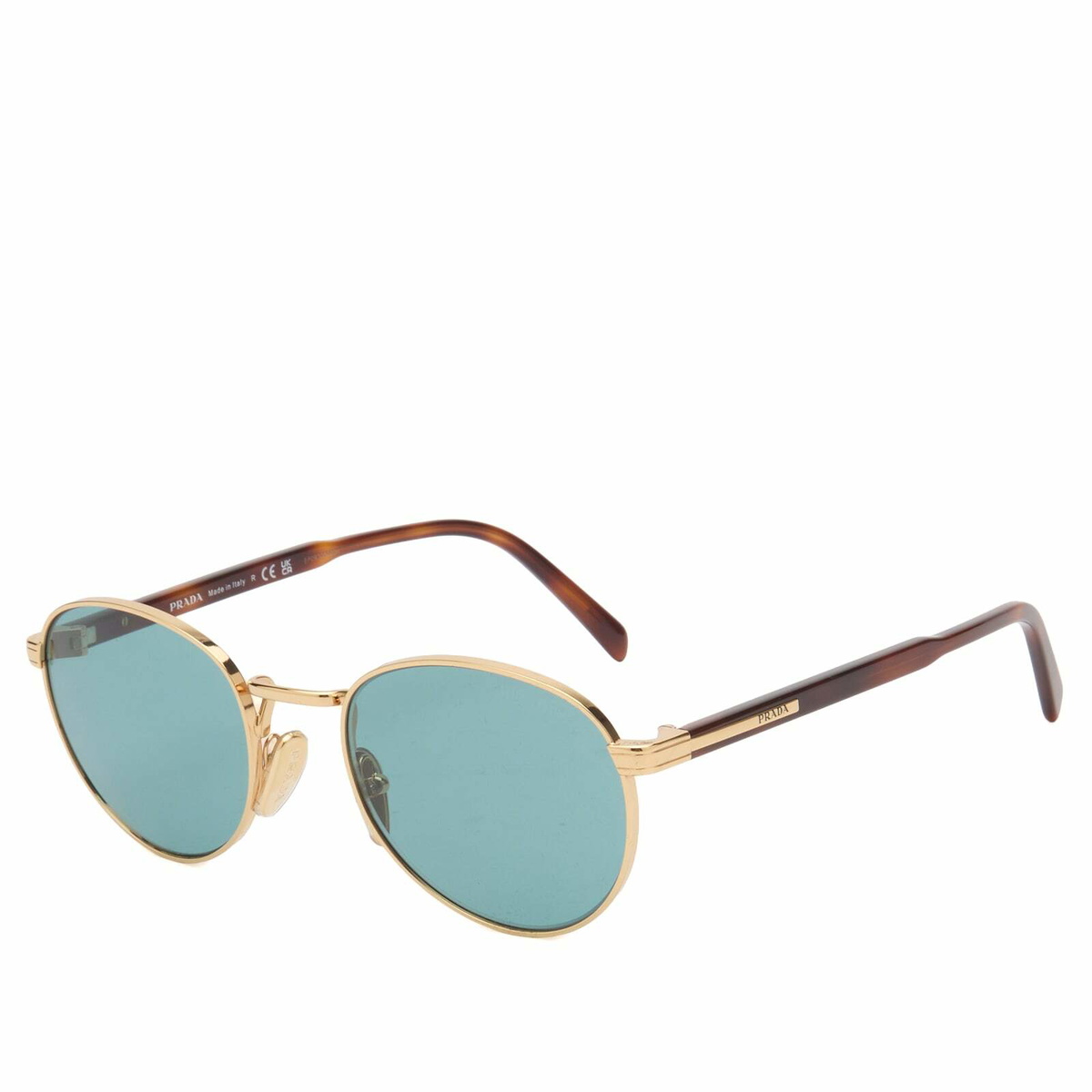 Prada Eyewear 0PR B51S Sunglasses in Shiny Gold/Lago 