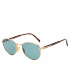 Prada Eyewear 0PR B51S Sunglasses in Shiny Gold/Lago 