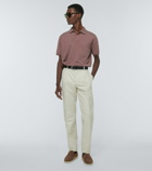 Loro Piana - Cotton and silk piqué polo shirt