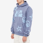 Lo-Fi Men's All Over Shapes Hoody in Denim