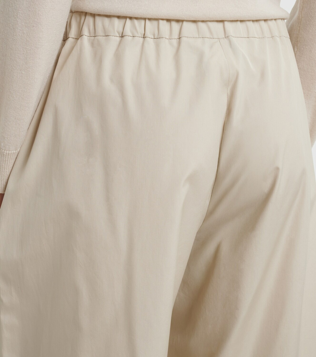 'S Max Mara Cotton poplin wide-leg pants