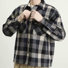 Human Made Men's Wool Check Shirt Jacket in Black