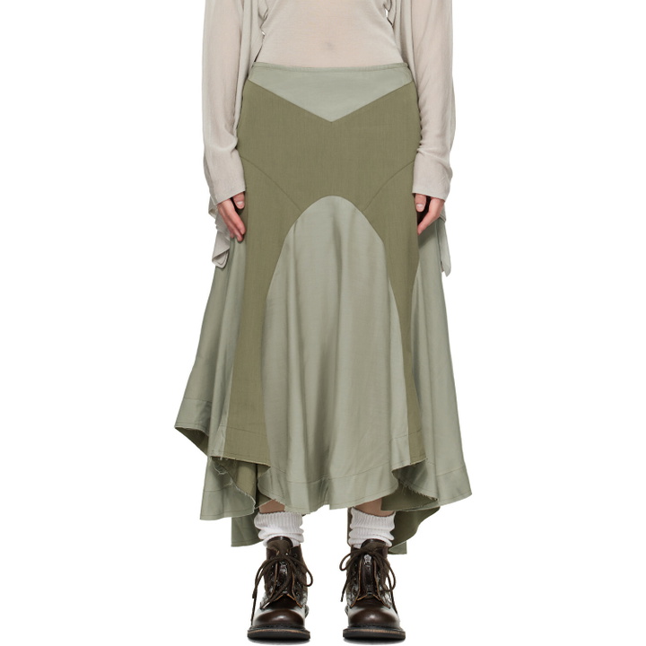 Photo: OUR LEGACY Taupe Petti Midi Skirt