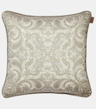 Etro Floral cotton jacquard cushion
