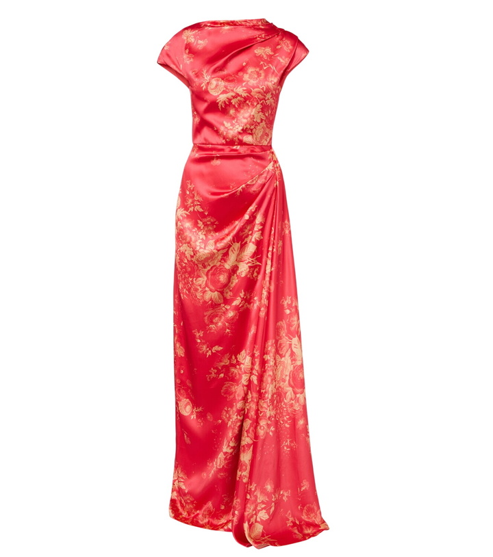 Photo: Erdem Draped floral duchess satin gown