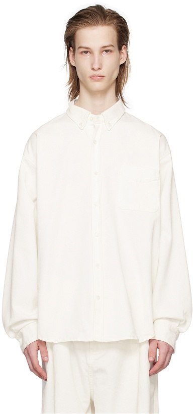 Photo: The Frankie Shop White Sinclair Denim Shirt