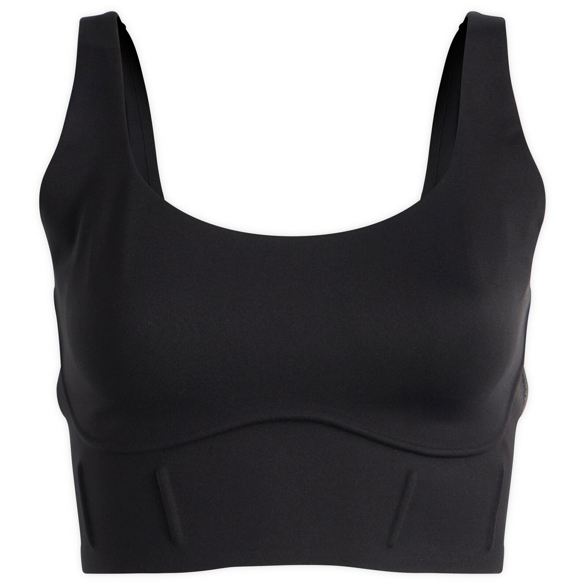 Nike Women's x SKIMS Matte Corset Longline Bra in Obsidian