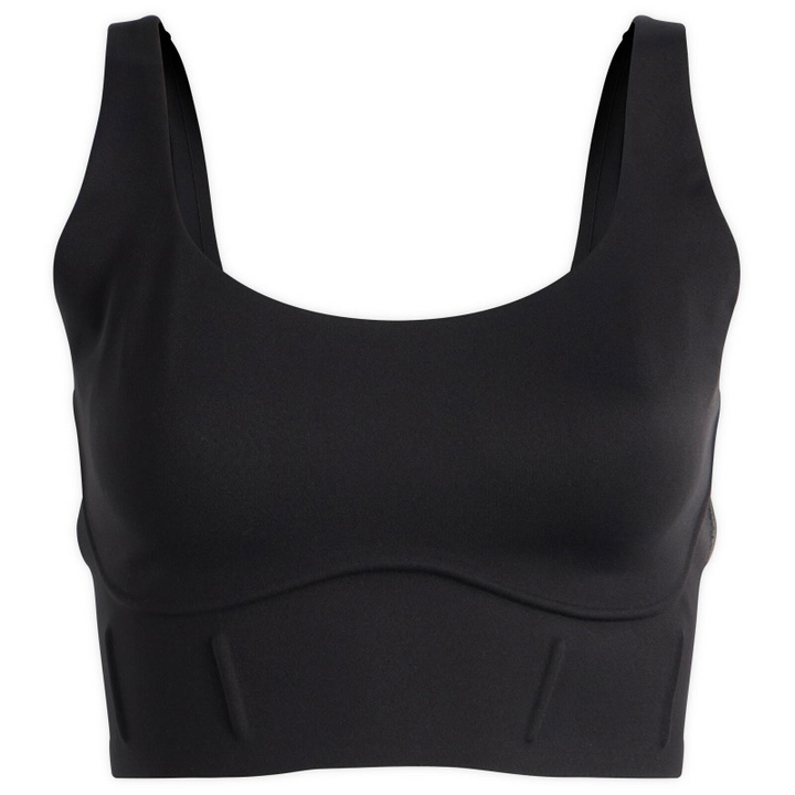 Photo: Nike Women's x SKIMS Matte Corset Longline Bra in Obsidian