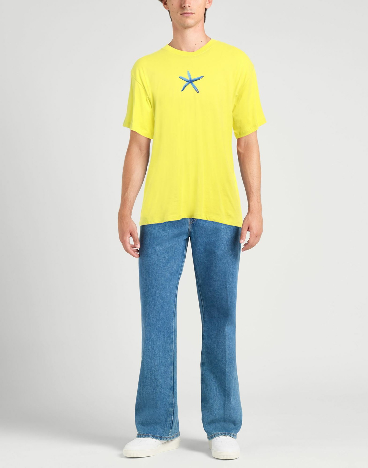 Sandro Mens T-shirt Lime in Green