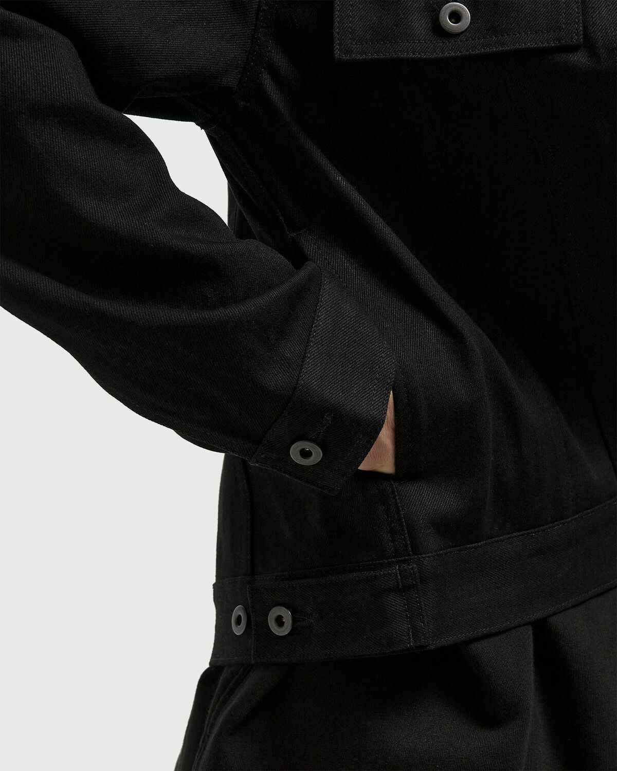 Rick Owens TRUCKER JACKET Black Mens Denim Jacket