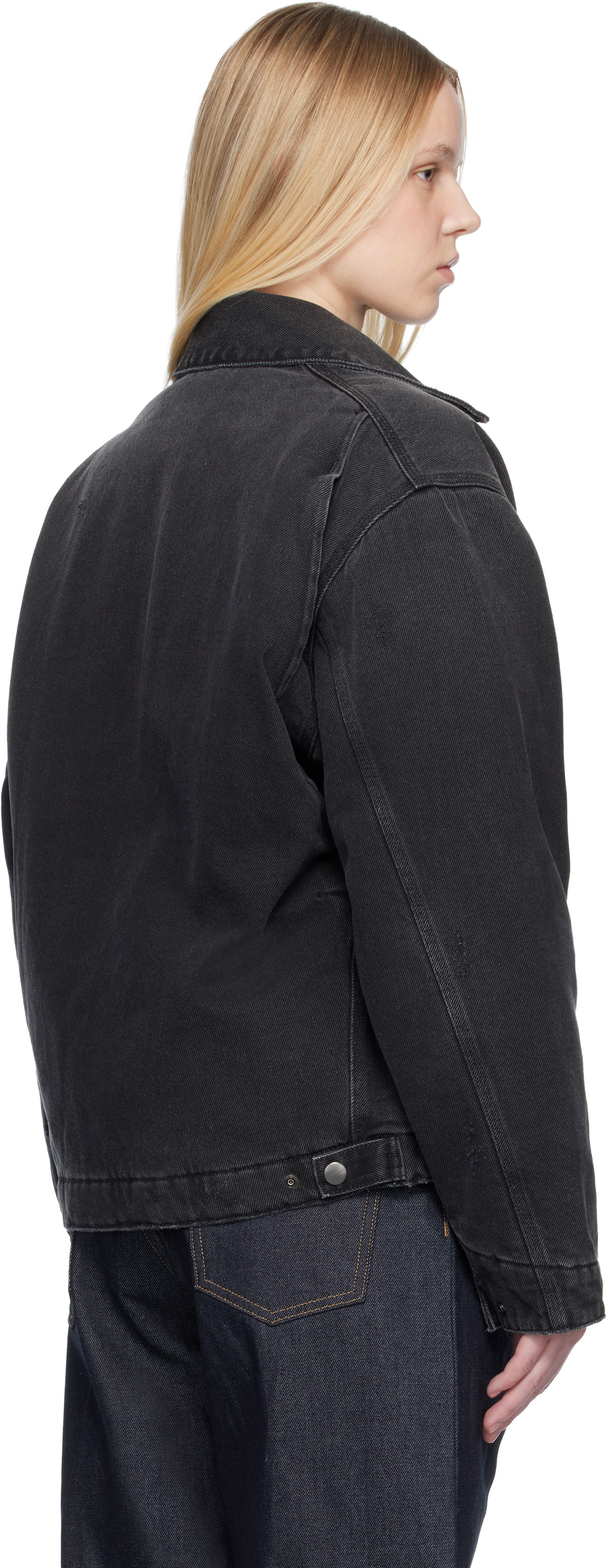 Carhartt Work In Progress Black OG Detroit Denim Jacket