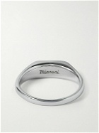 Miansai - Pax Sterling Silver, Enamel and Diamond Ring - Silver