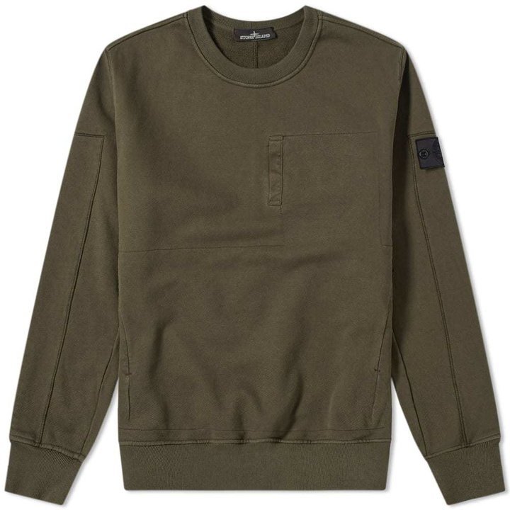 Photo: Stone Island Shadow Project Diagonal Weave Crew Sweat