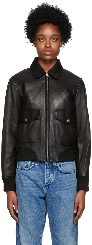 Photo: rag & bone Black Andrea Leather Jacket