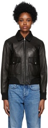 rag & bone Black Andrea Leather Jacket