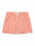 Altea - Straight-Leg Printed Swim Shorts - Orange