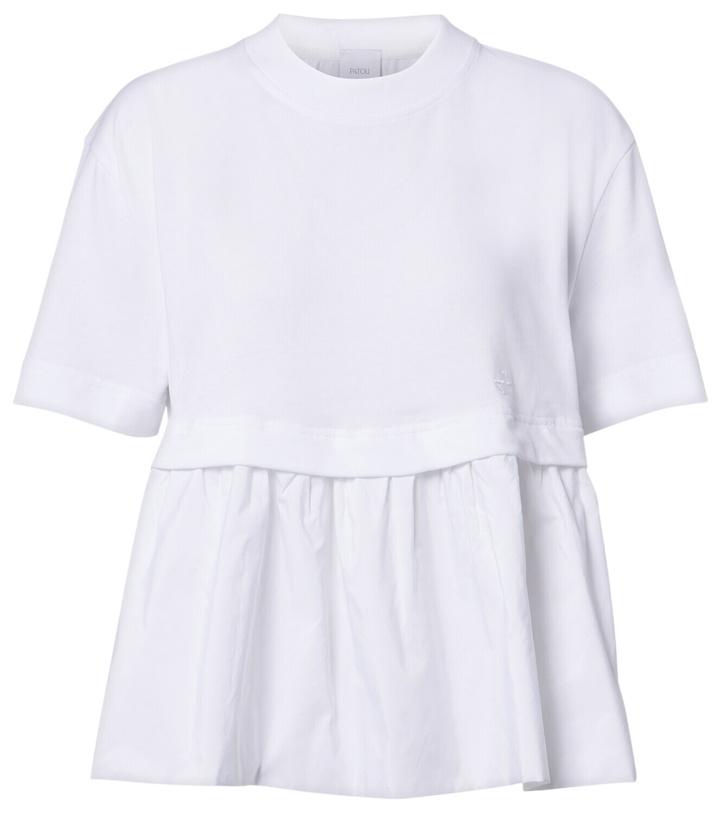Photo: Patou Cotton jersey and faille T-shirt