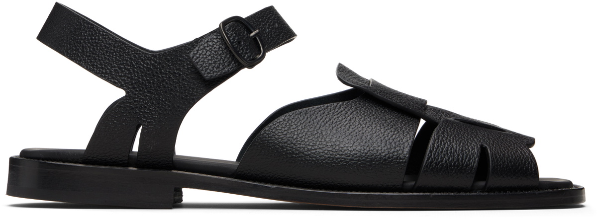 HEREU Black Roca 2 Grainy Veg Tanned Sandals