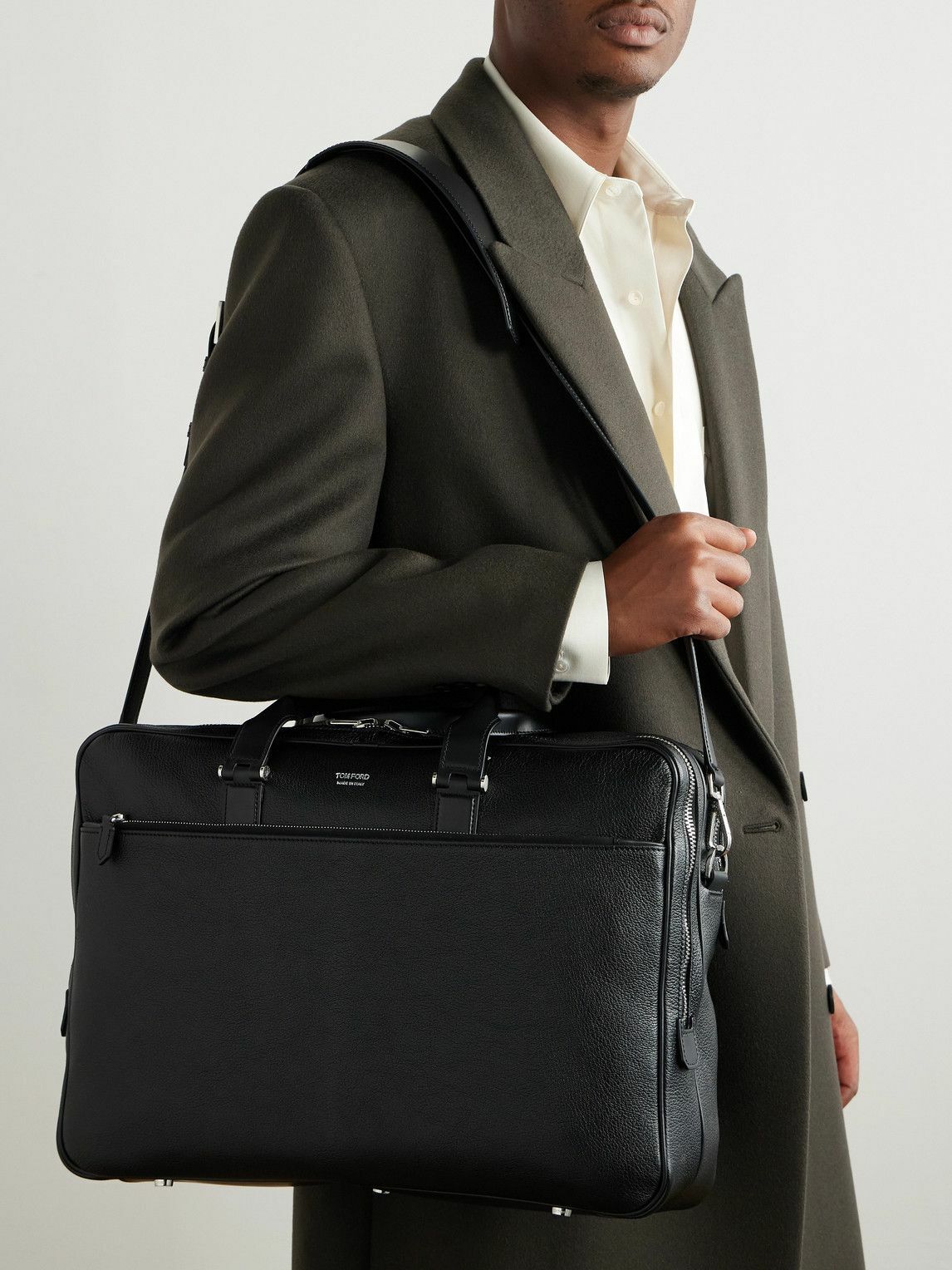 TOM FORD - Full-Grain Leather Briefcase TOM FORD