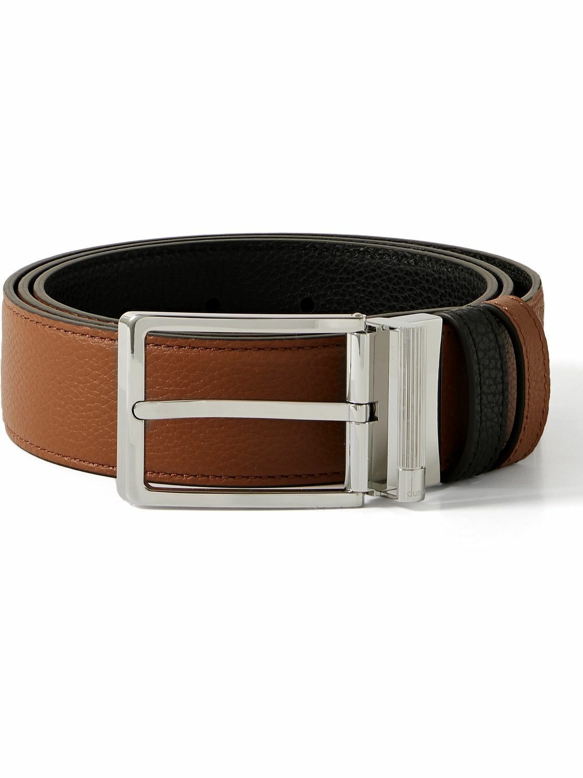 Photo: Dunhill - 3.5cm Reversible Full-Grain Leather Belt - Brown