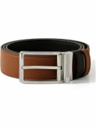Dunhill - 3.5cm Reversible Full-Grain Leather Belt - Brown