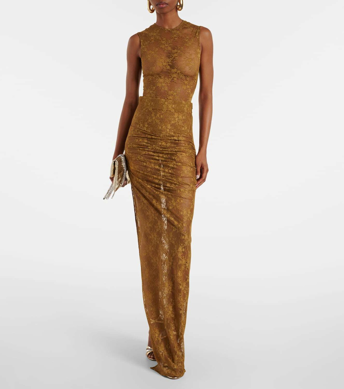 Alex Perry Floral sheer lace bodysuit