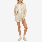 Deiji Studios Women's Stripe Boxer Short in Sand Stripe