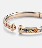 Pomellato Iconica 18kt rose gold bangle with gemstones