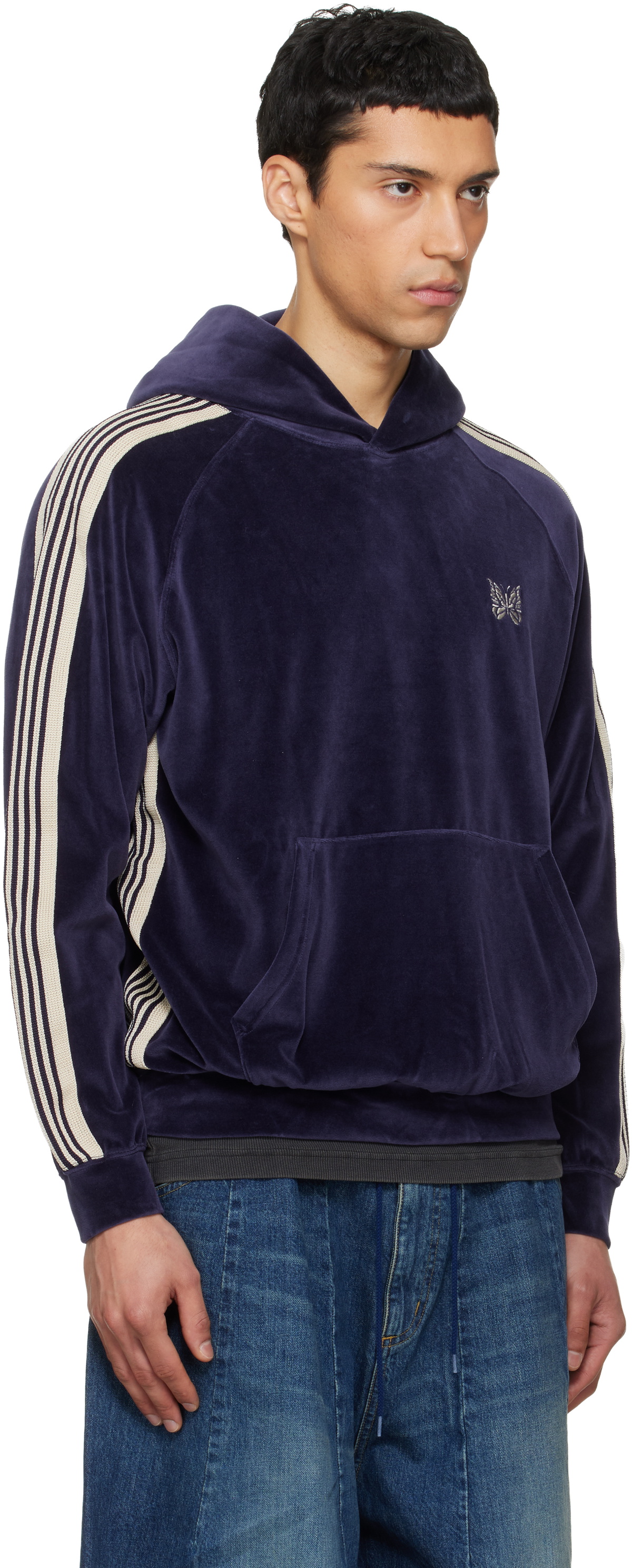 NEEDLES Navy Track Hoodie