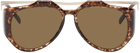 Saint Laurent Brown & Gold SL M137 AMELIA Sunglasses