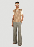 Jumbo GG Jacquard Polo Shirt in Beige