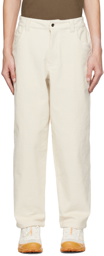 Dime Beige Baggy Trousers