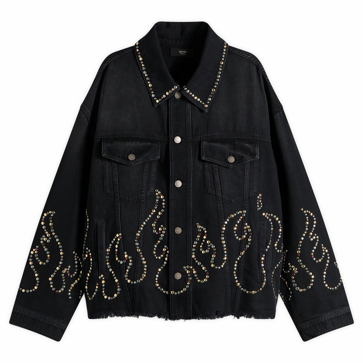 AMIRI Men's Corduroy Teddy Jacket in Black Amiri