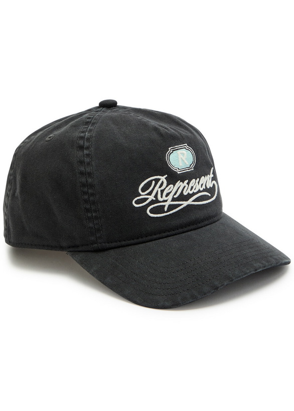 Photo: Represent Gran Cru Embroidered Cotton cap - Black - One Size