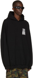 Balenciaga Black Boxy Barcode Medium Fit Hoodie