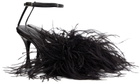 Magda Butrym Black Feather Sandals