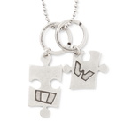 Off-White - Puzzle Burnished Silver-Tone Necklace - Silver