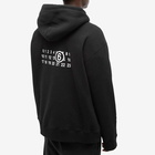 MM6 Maison Margiela Men's Graphic Back Print Hoody in Black