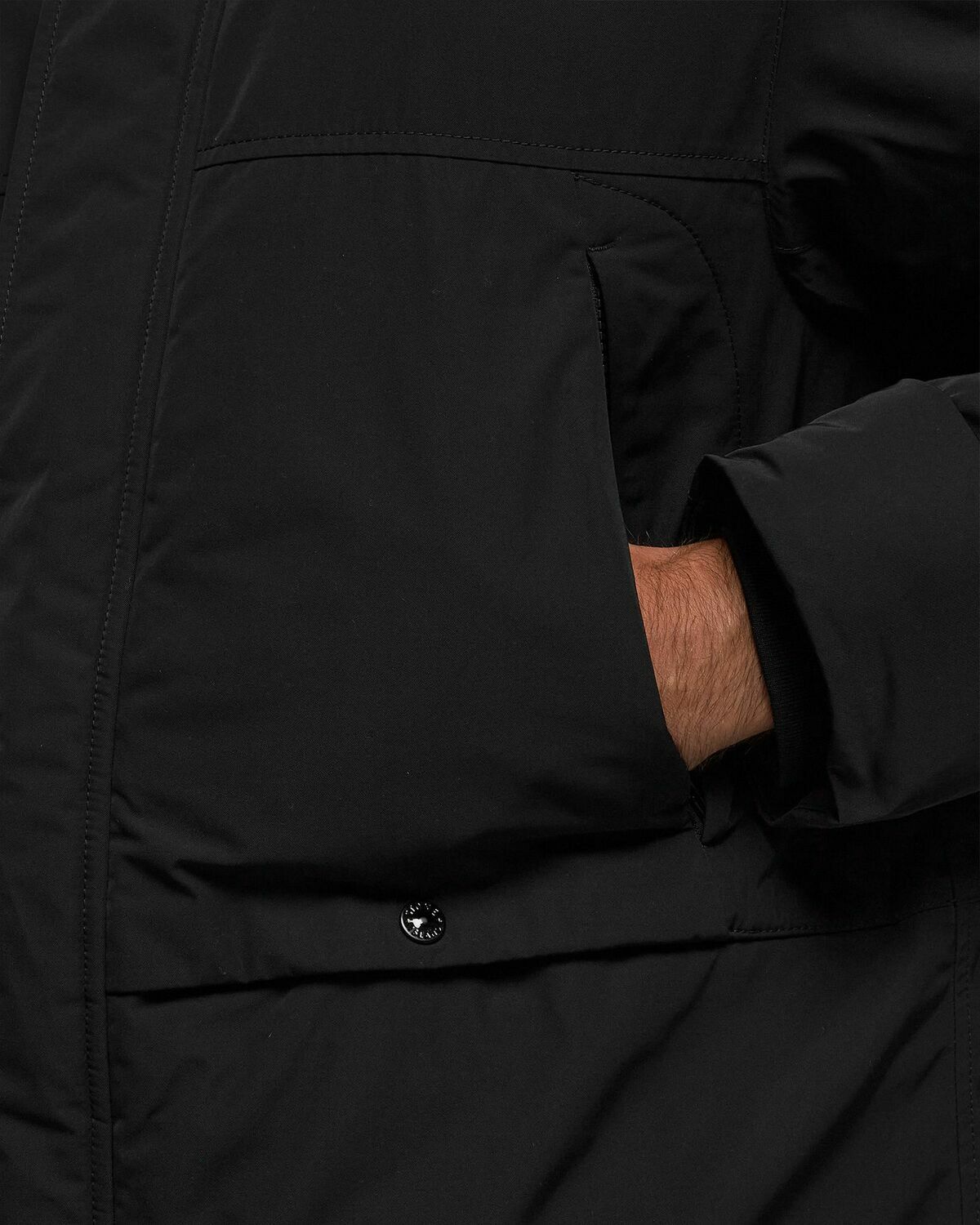 Stone Island Real Down Blouson Micro Twill Black - Mens - Parkas  