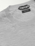 TOM FORD - Cashmere and Silk-Blend Sweater - Gray