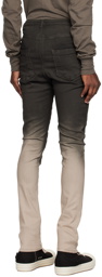 Rick Owens DRKSHDW Black & Off-White Luxor Jeans