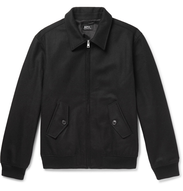 Photo: A.P.C. - Gaspard Wool-Blend Bomber Jacket - Black