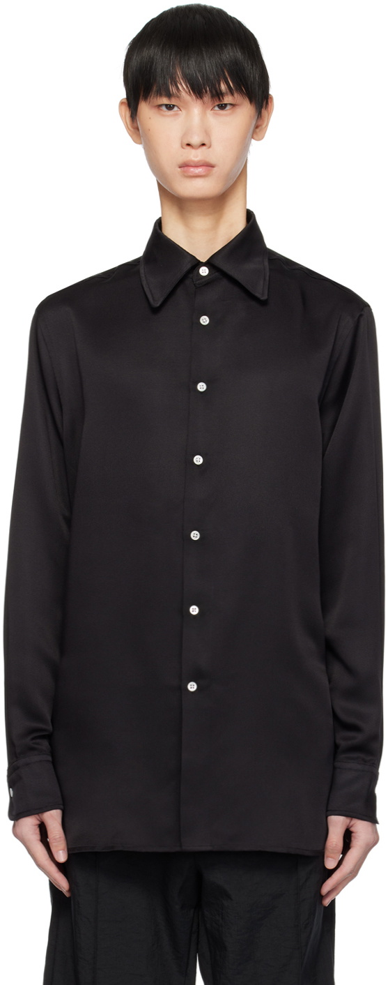 Factor's Black Button Up Shirt
