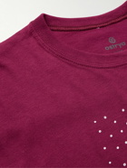 OSTRYA - Alpinist Equi-Tee Logo-Print Cotton-Blend Jersey T-Shirt - Burgundy