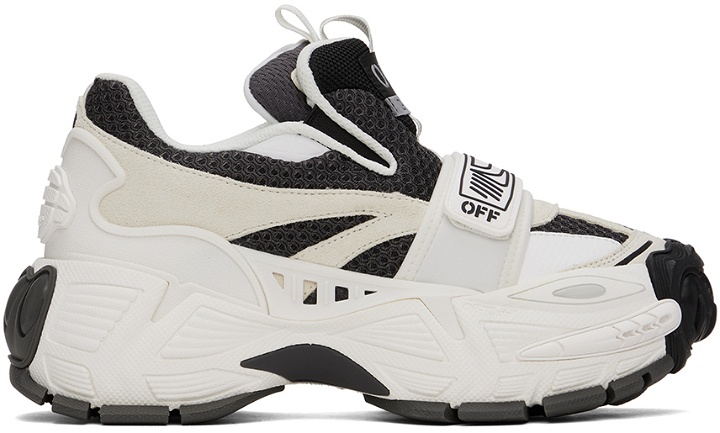 Photo: Off-White White & Black Glove Slip On Sneakers