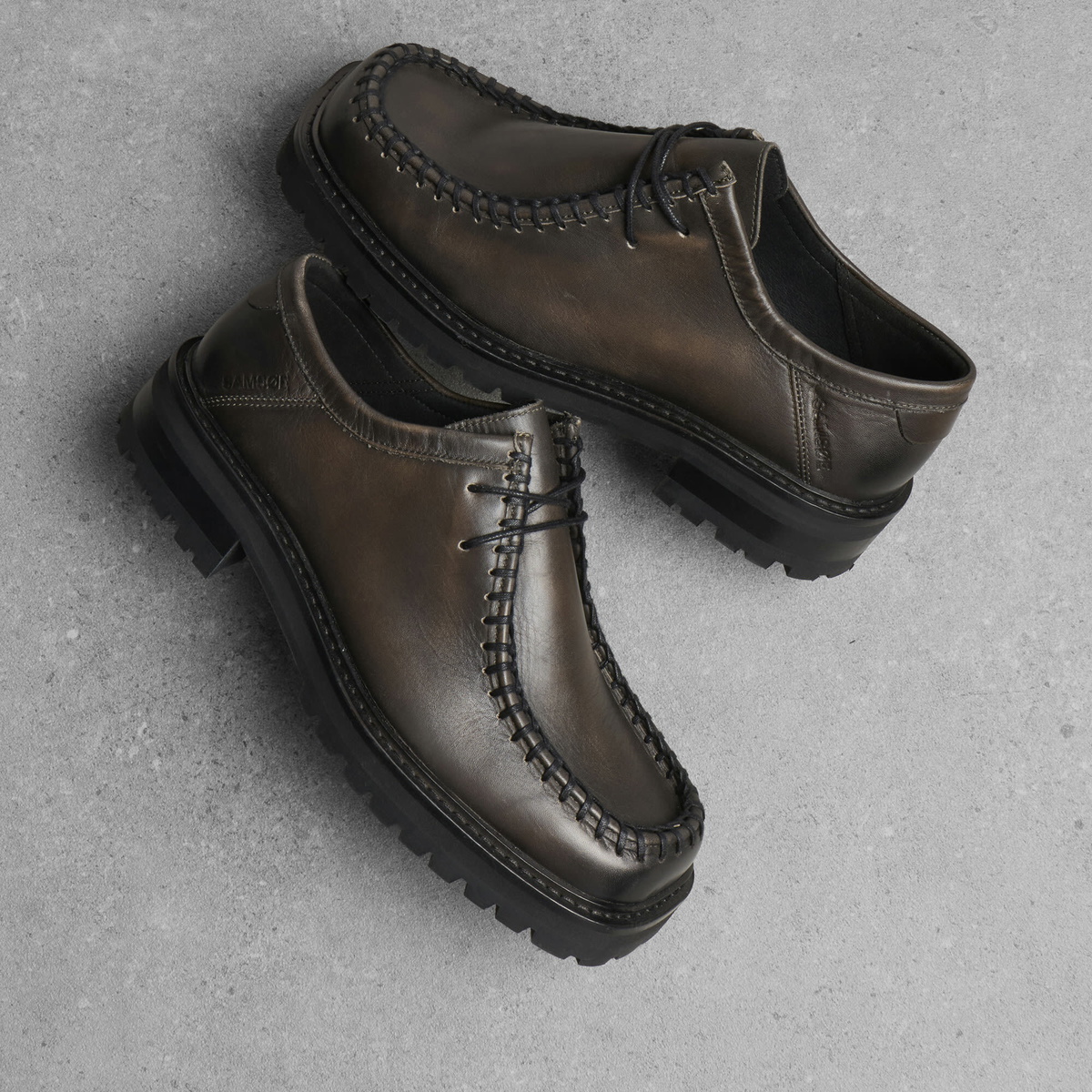 END. x Samsøe Samsøe Men's Sadundee Derby in Black Olive